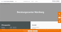 Desktop Screenshot of physiotherm-nuernberg.de